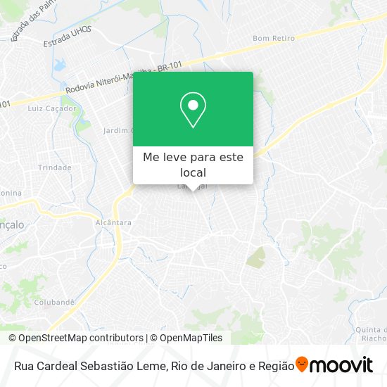 Rua Cardeal Sebastião Leme mapa