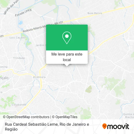 Rua Cardeal Sebastião Leme mapa