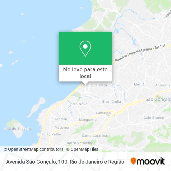 Avenida São Gonçalo, 100 mapa