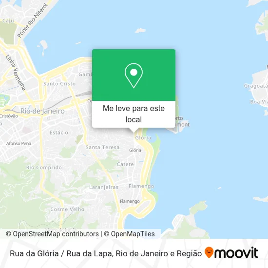 Rua da Glória / Rua da Lapa mapa