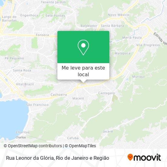 Rua Leonor da Glória mapa