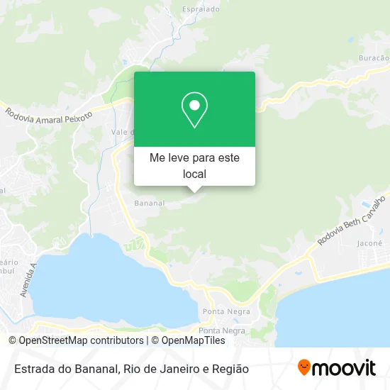 Estrada do Bananal mapa