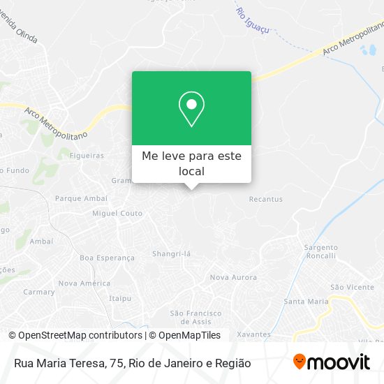 Rua Maria Teresa, 75 mapa