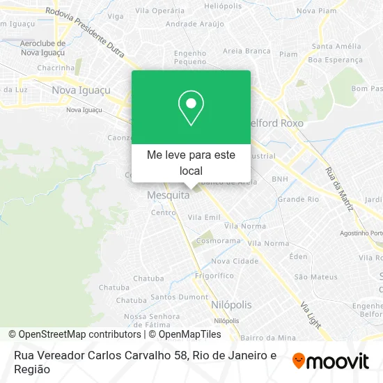 Rua Vereador Carlos Carvalho 58 mapa