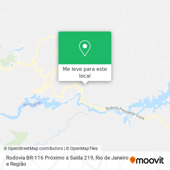 Rodovia BR-116 Próximo à Saída 219 mapa