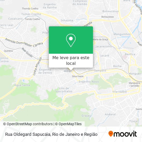 Rua Oldegard Sapucáia mapa