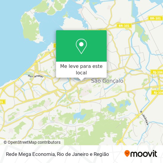 Rede Mega Economia mapa