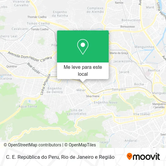 C. E. República do Peru mapa