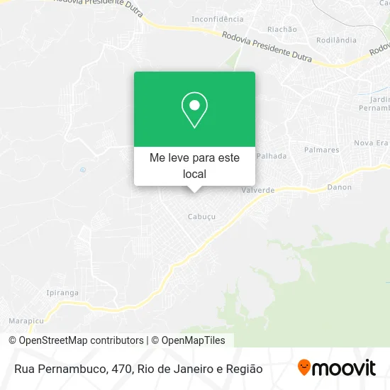 Rua Pernambuco, 470 mapa