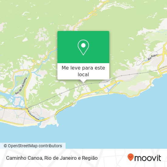 Caminho Canoa mapa