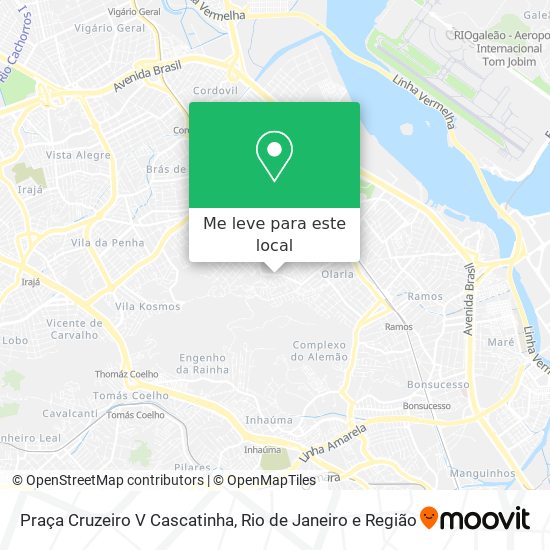 Praça Cruzeiro V Cascatinha mapa