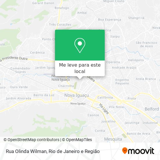 Rua Olinda Wilman mapa