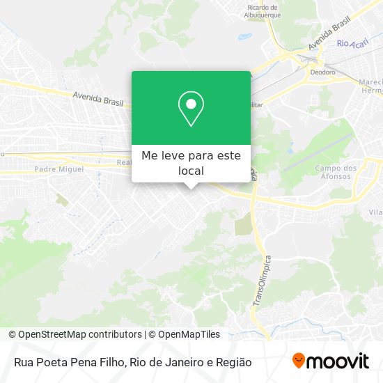 Rua Poeta Pena Filho mapa