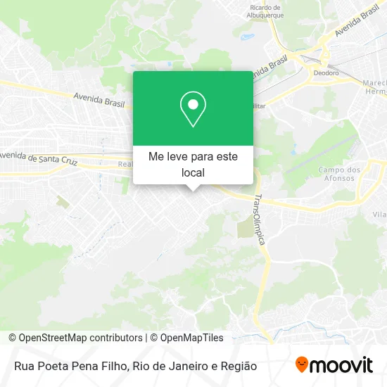 Rua Poeta Pena Filho mapa