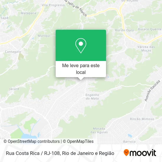 Rua Costa Rica / RJ-108 mapa