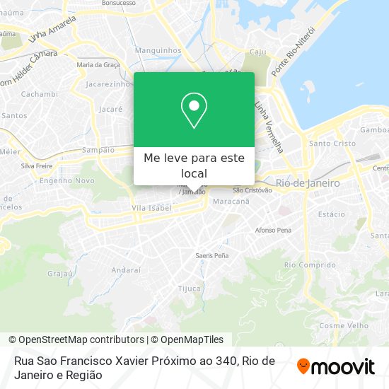 Rua Sao Francisco Xavier Próximo ao 340 mapa