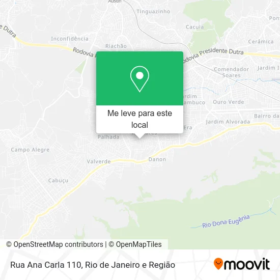 Rua Ana Carla 110 mapa