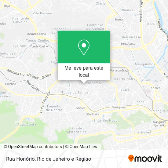 Rua Honório mapa