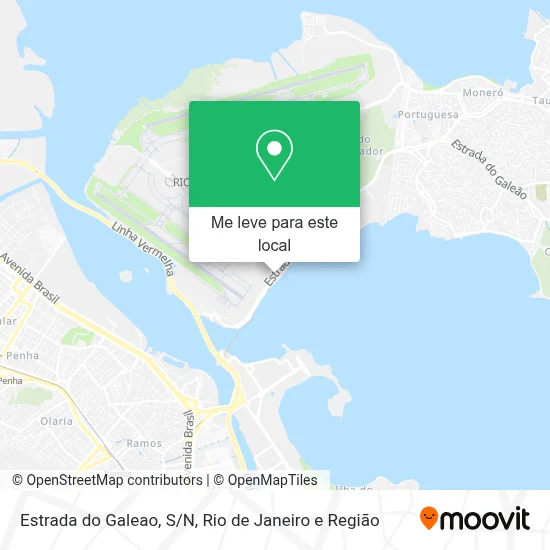 Estrada do Galeao, S/N mapa