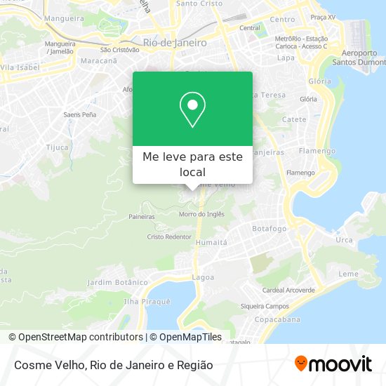 Cosme Velho mapa