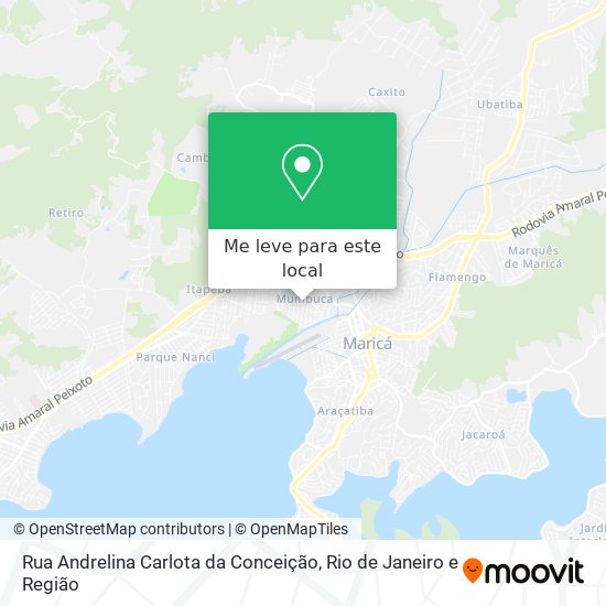 Rua Andrelina Carlota da Conceição mapa