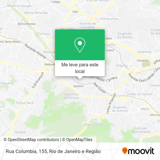 Rua Columbia, 155 mapa