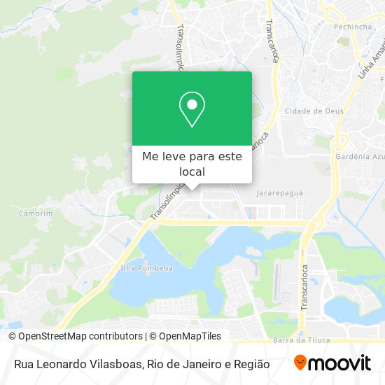 Rua Leonardo Vilasboas mapa