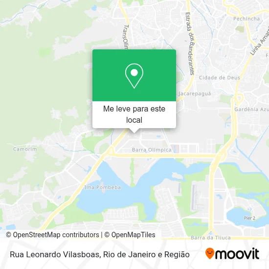 Rua Leonardo Vilasboas mapa