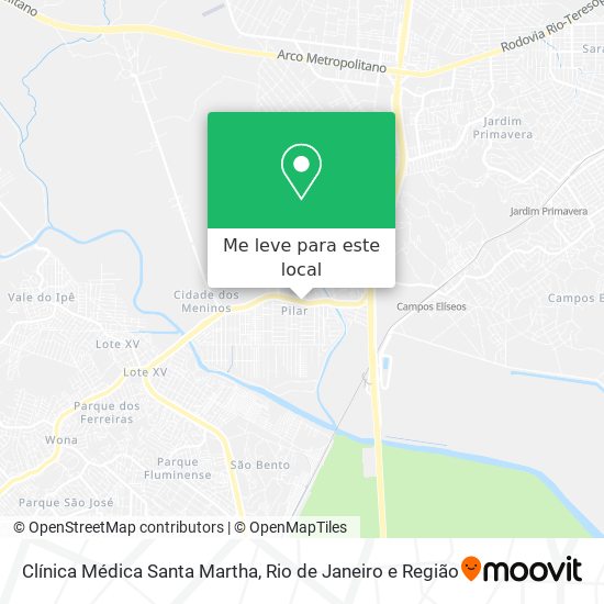 Clínica Médica Santa Martha mapa