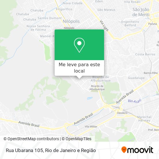 Rua Ubarana 105 mapa
