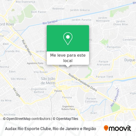Audax Rio Esporte Clube mapa