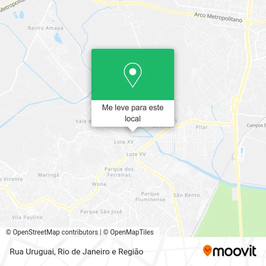 Rua Uruguai mapa