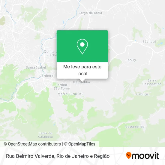 Rua Belmiro Valverde mapa
