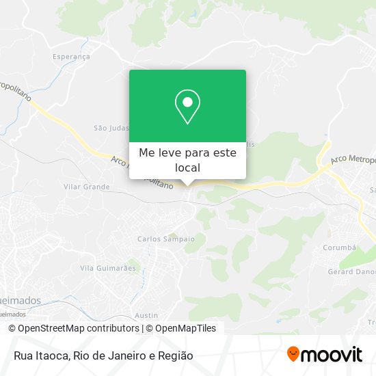 Rua Itaoca mapa