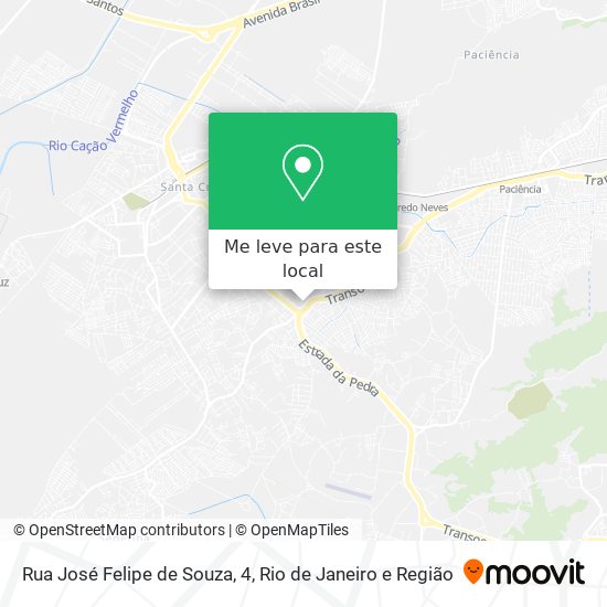 Rua José Felipe de Souza, 4 mapa