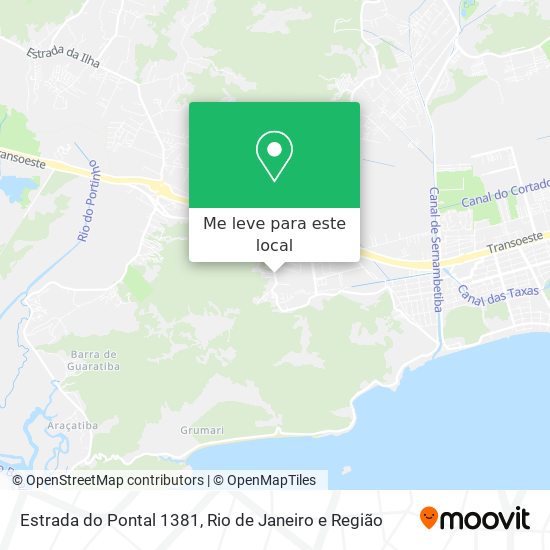 Estrada do Pontal 1381 mapa