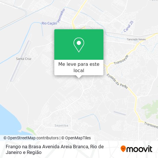 Frango na Brasa Avenida Areia Branca mapa