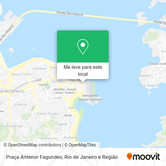 Praça Antenor Fagundes mapa