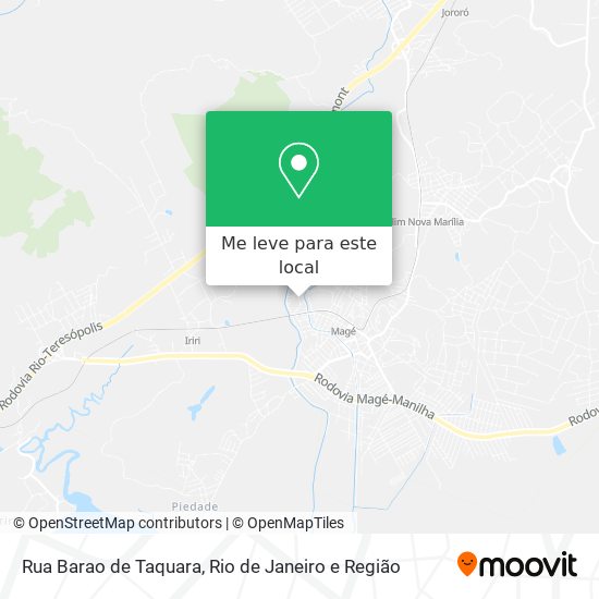 Rua Barao de Taquara mapa