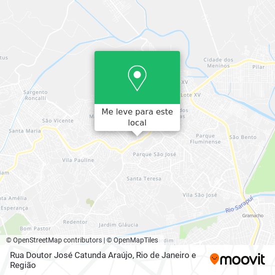Rua Doutor José Catunda Araújo mapa