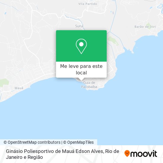 Ginásio Poliesportivo de Mauá Edson Alves mapa