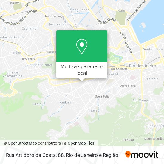 Rua Artidoro da Costa, 88 mapa