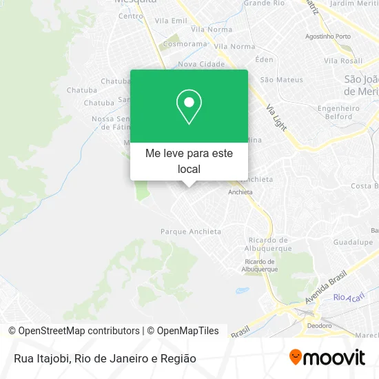 Rua Itajobi mapa