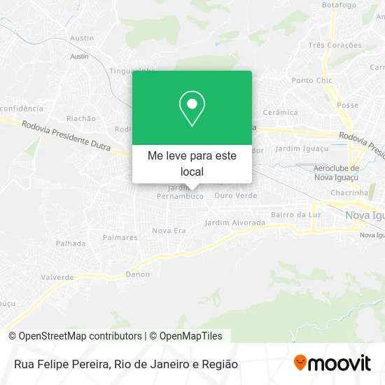 Rua Felipe Pereira mapa