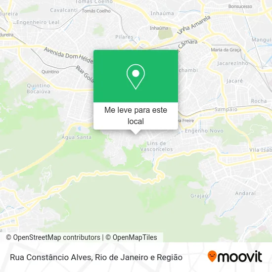 Rua Constâncio Alves mapa