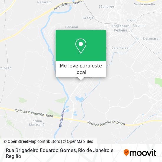 Rua Brigadeiro Eduardo Gomes mapa