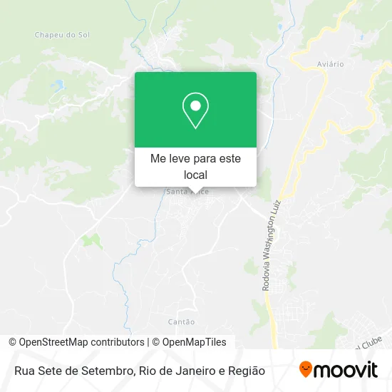 Rua Sete de Setembro mapa