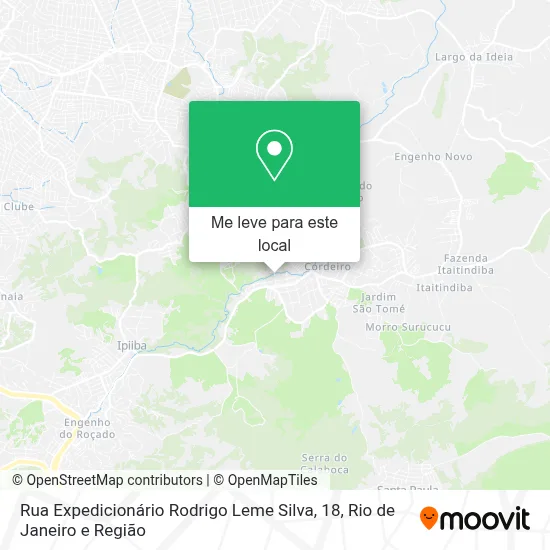 Rua Expedicionário Rodrigo Leme Silva, 18 mapa