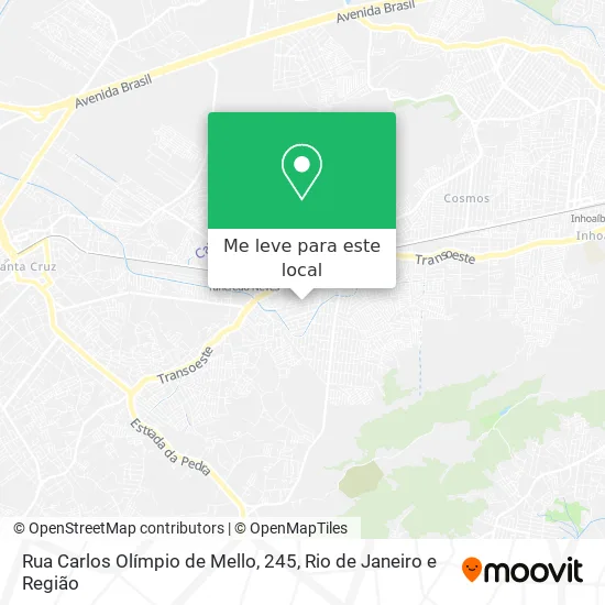 Rua Carlos Olímpio de Mello, 245 mapa