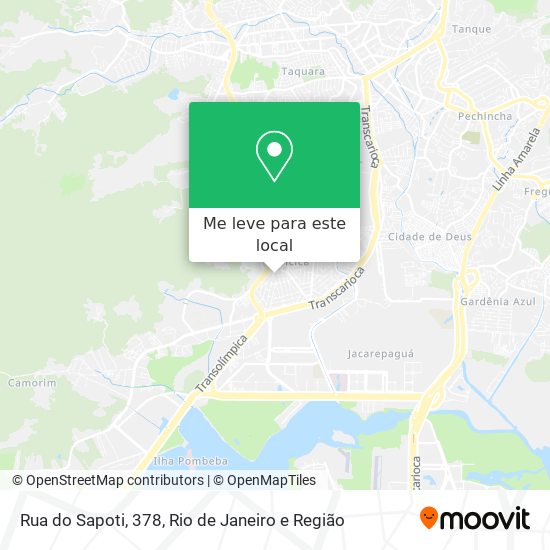 Rua do Sapoti, 378 mapa